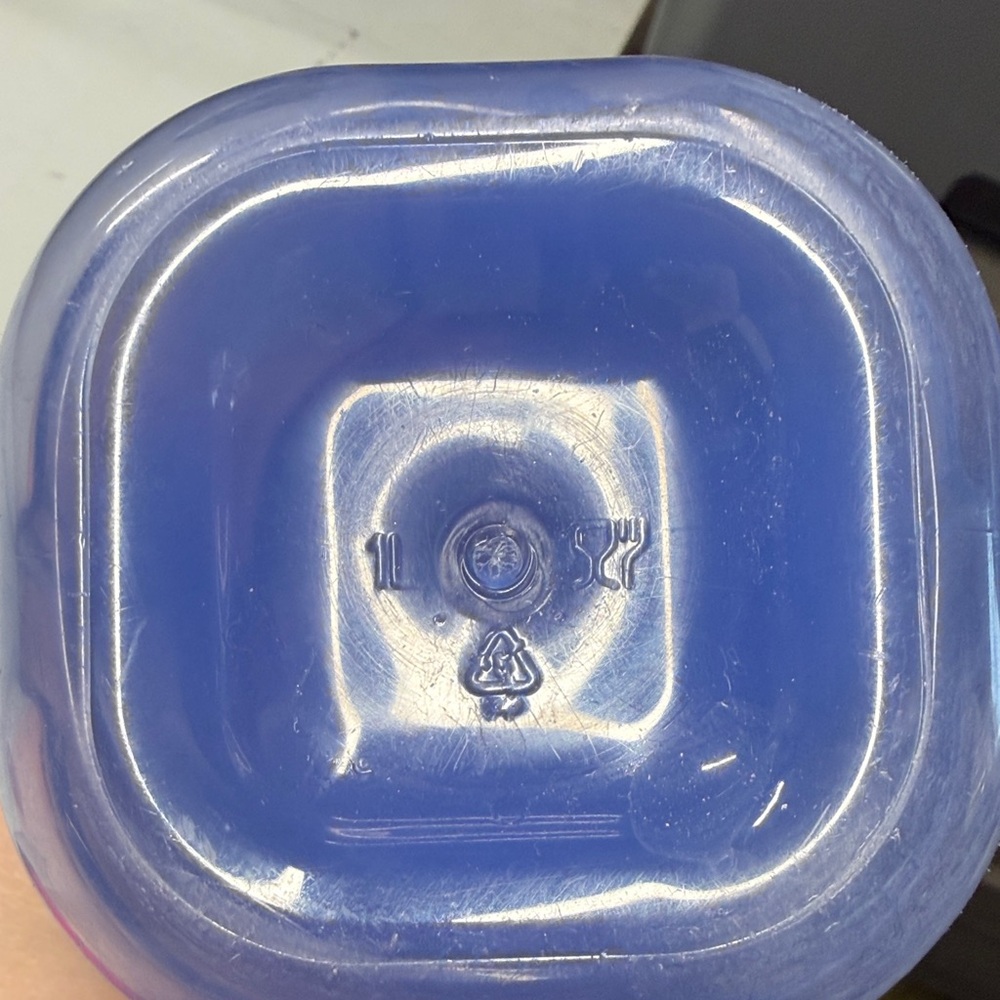 Tupperware Translucent Blue Bottle - Picture 4 of 4